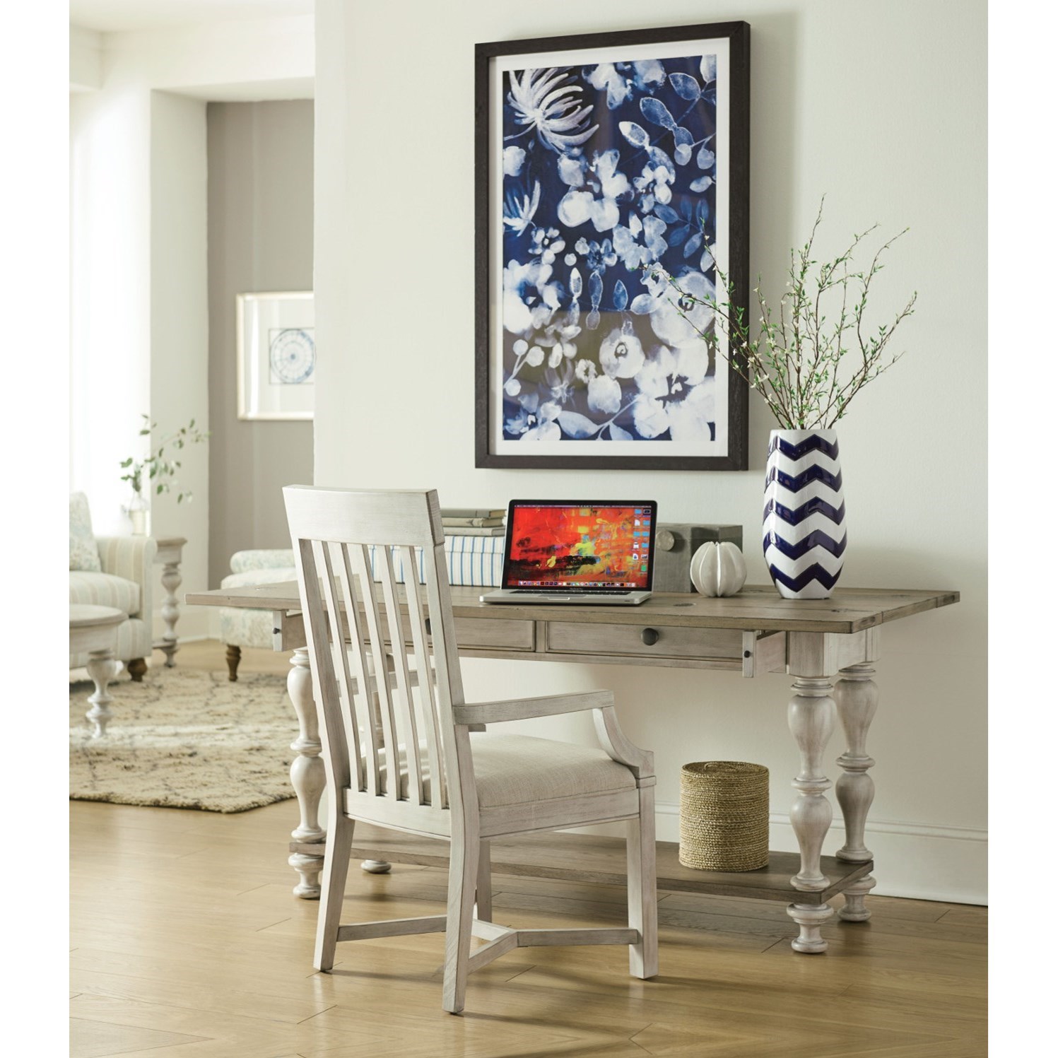 American Drew Litchfield 750 Lakeside Flip Top Table with Two Drawers